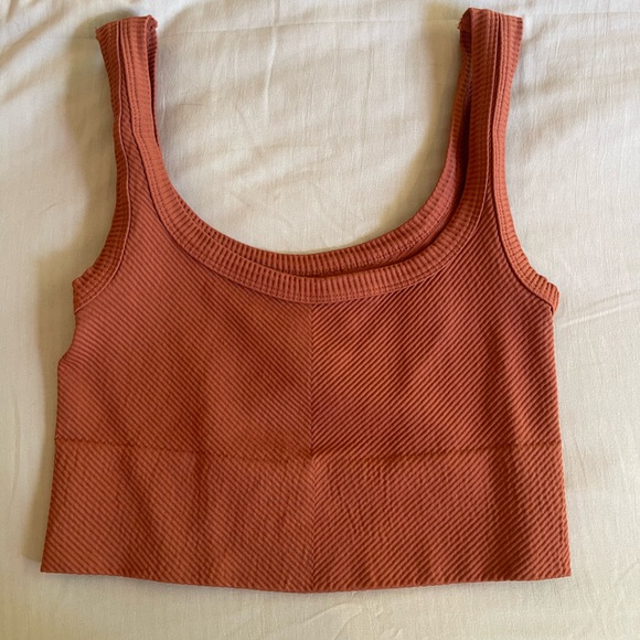 Terracotta Ribbed Top - Picture 1 of 2